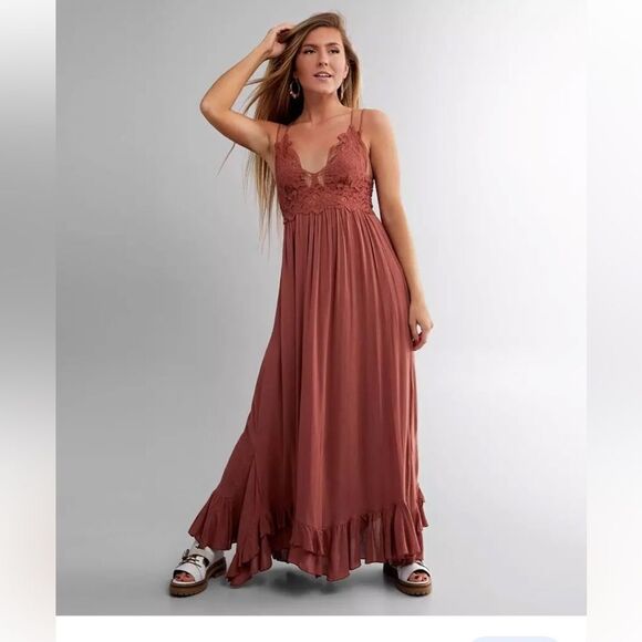 Free People Adela Maxi Dress Copper - Picture 3 of 6